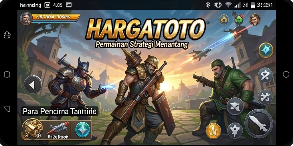Tampilan gameplay HARGATOTO yang mendebarkan dan menantang.