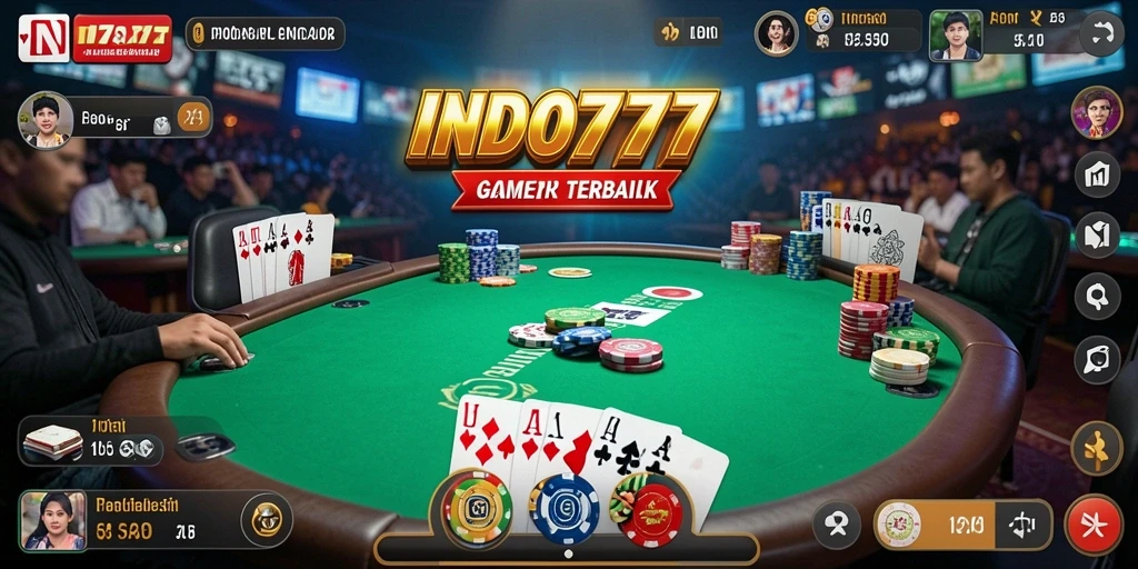 Screenshot gameplay Poker yang seru di INDO777.