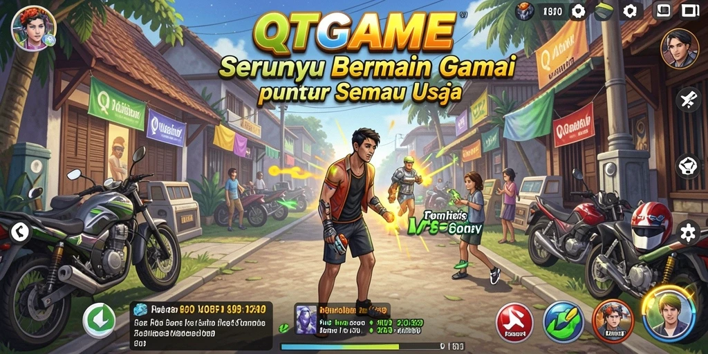 Tampilan gameplay seru dan menarik dari QTGAME.